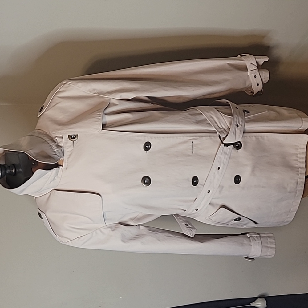 Worthington Short Trench Coat, Sz Large
